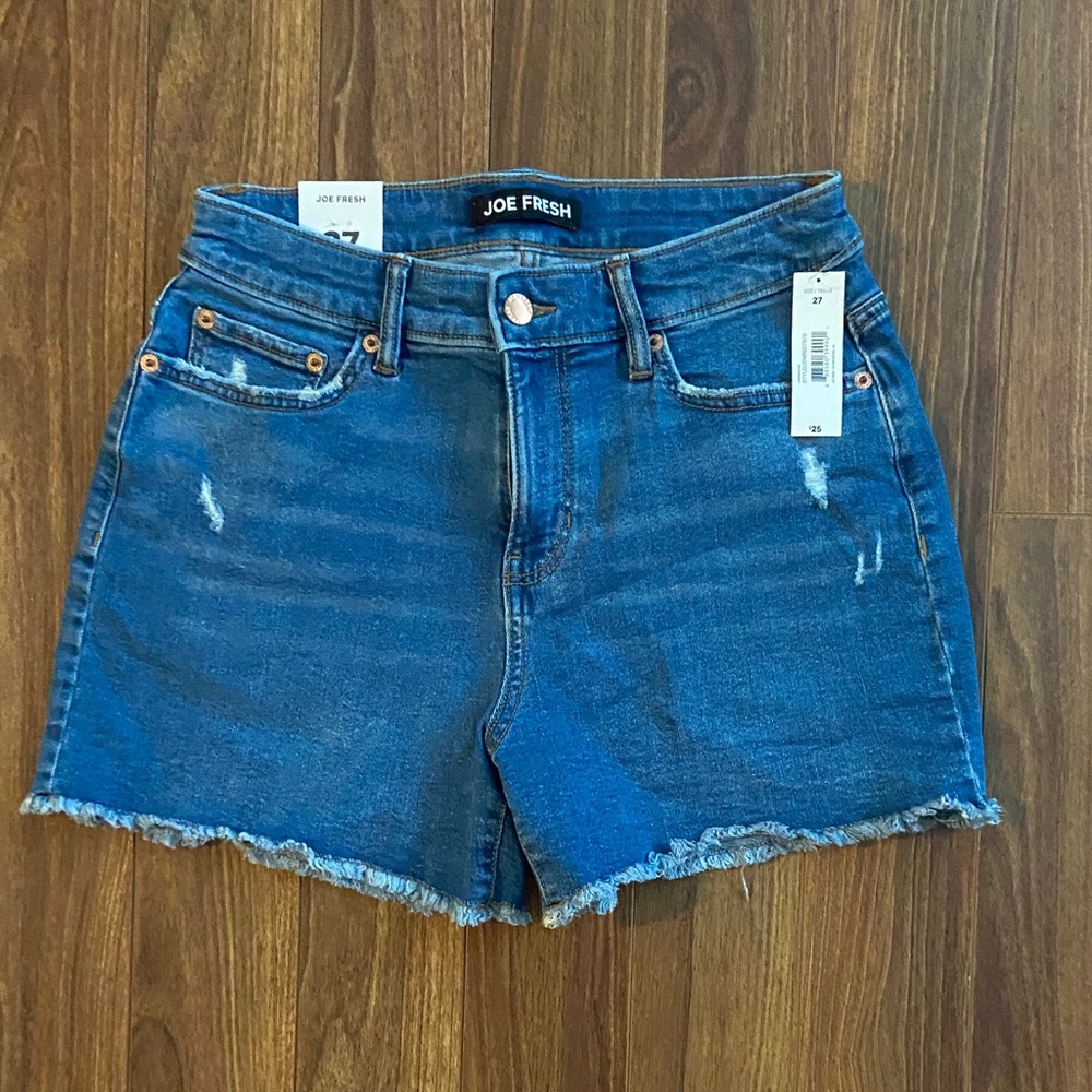 Joe Fresh Women's Classic Blue Denim Shorts